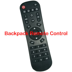 How to use the backpack remote control