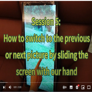 LCD screen interactive settings