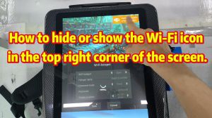 How to hide or show the Wi-Fi icon in the upper right corner</a>